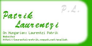 patrik laurentzi business card